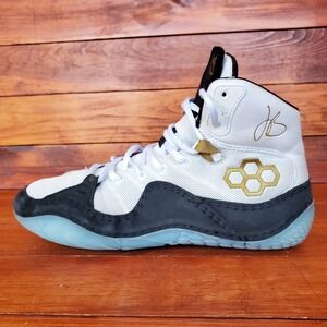 Rudis JB1 Wrestling Shoes Men 9 White Gold All I See Is Gold Jordan Burrough